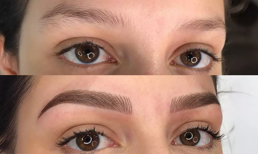 Microblading With Brow Mapping + Touch-Up Option at VIP Lash and skin services - Up to 50% Off - Second Medium