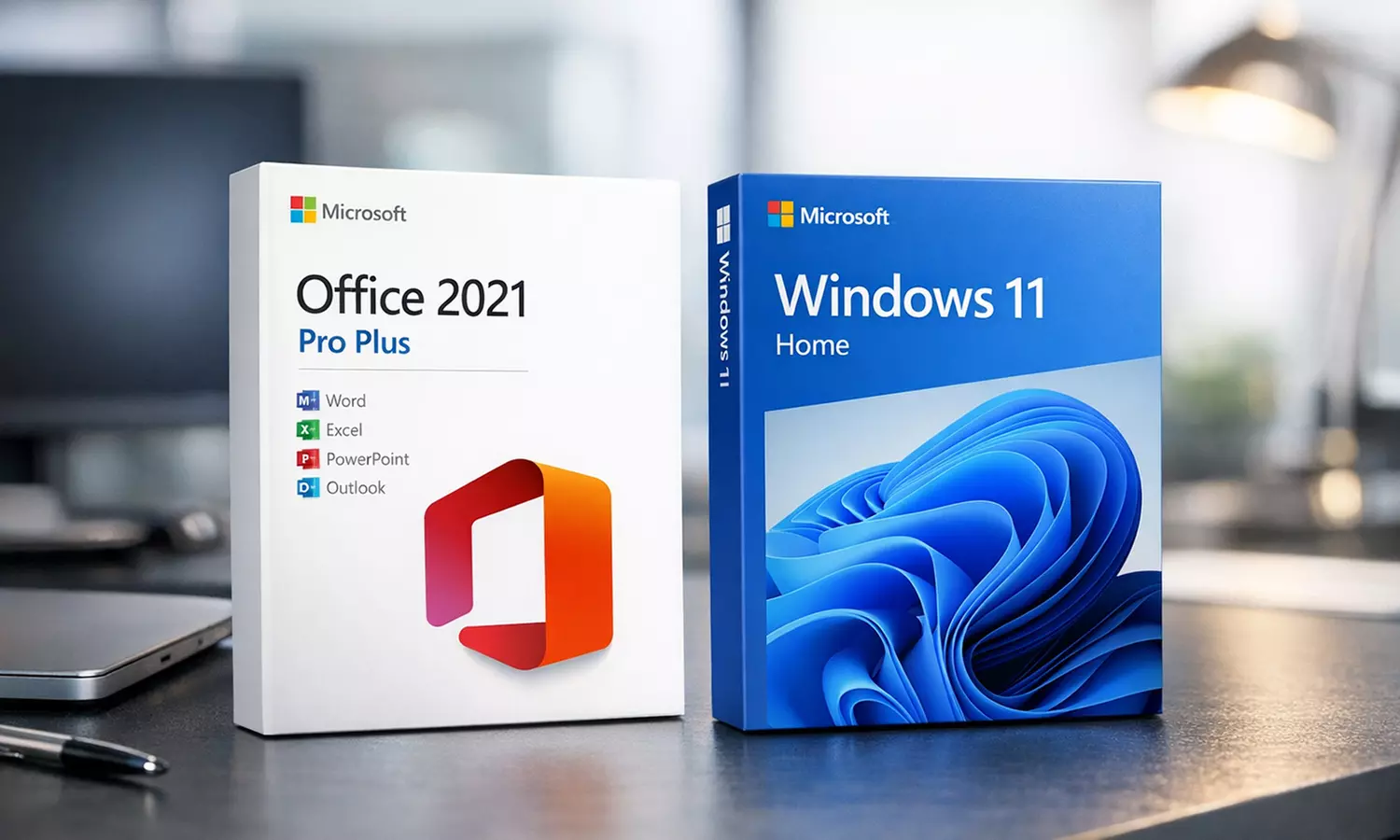 Microsoft Office 2021/2019 Lifetime Bundle, Windows 11 Pro or Home