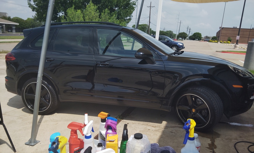 Image 12: Interior Steam Clean & Exterior Hand Wax Detail for Car/Sedan and More