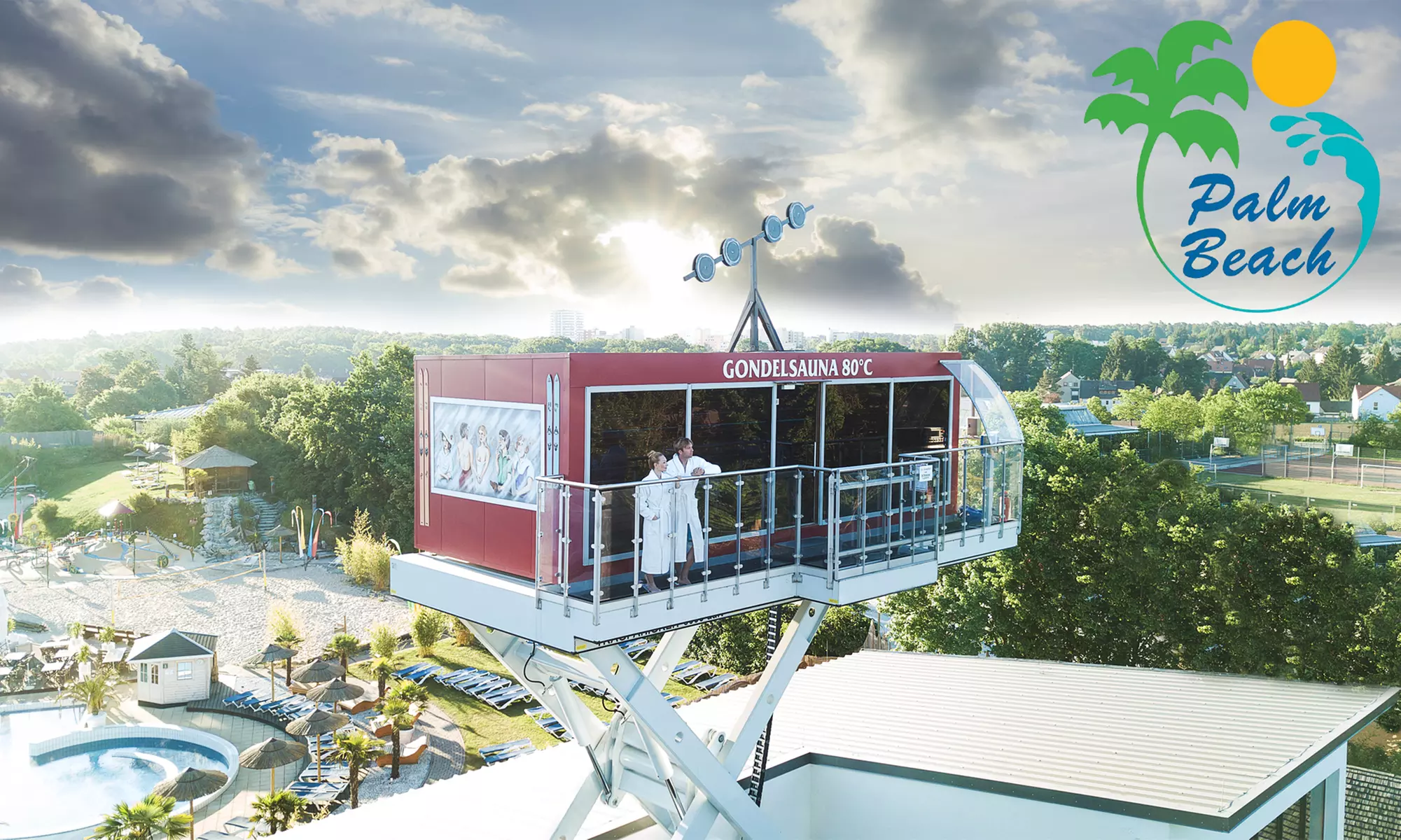 Tageskarte für 2 Personen für die Bade- und Sauna-Landschaft im Kristall Palm Beach (36% sparen) - Primary Image