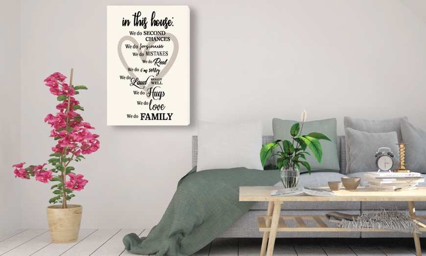 Image 9: Family Quote Canvas - 8 Designs