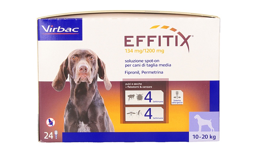 Image 4: 24 pipette antiparassitarie Virbac Effitix Spot On per cani