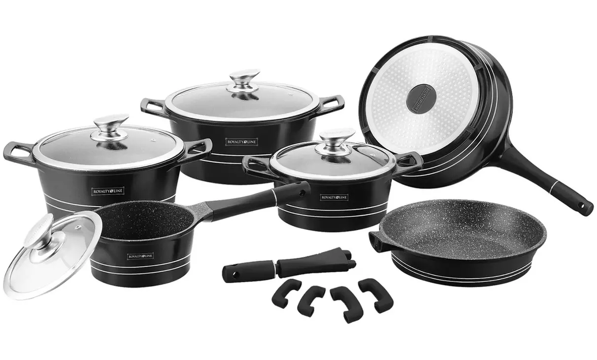 Batterie de cuisine 17 pièces en aluminium de Royalty Line