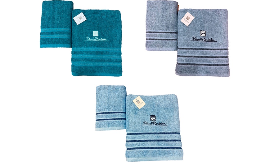 Image 3: 3 ou 5 ensembles de 2 serviettes Renato Balestra
