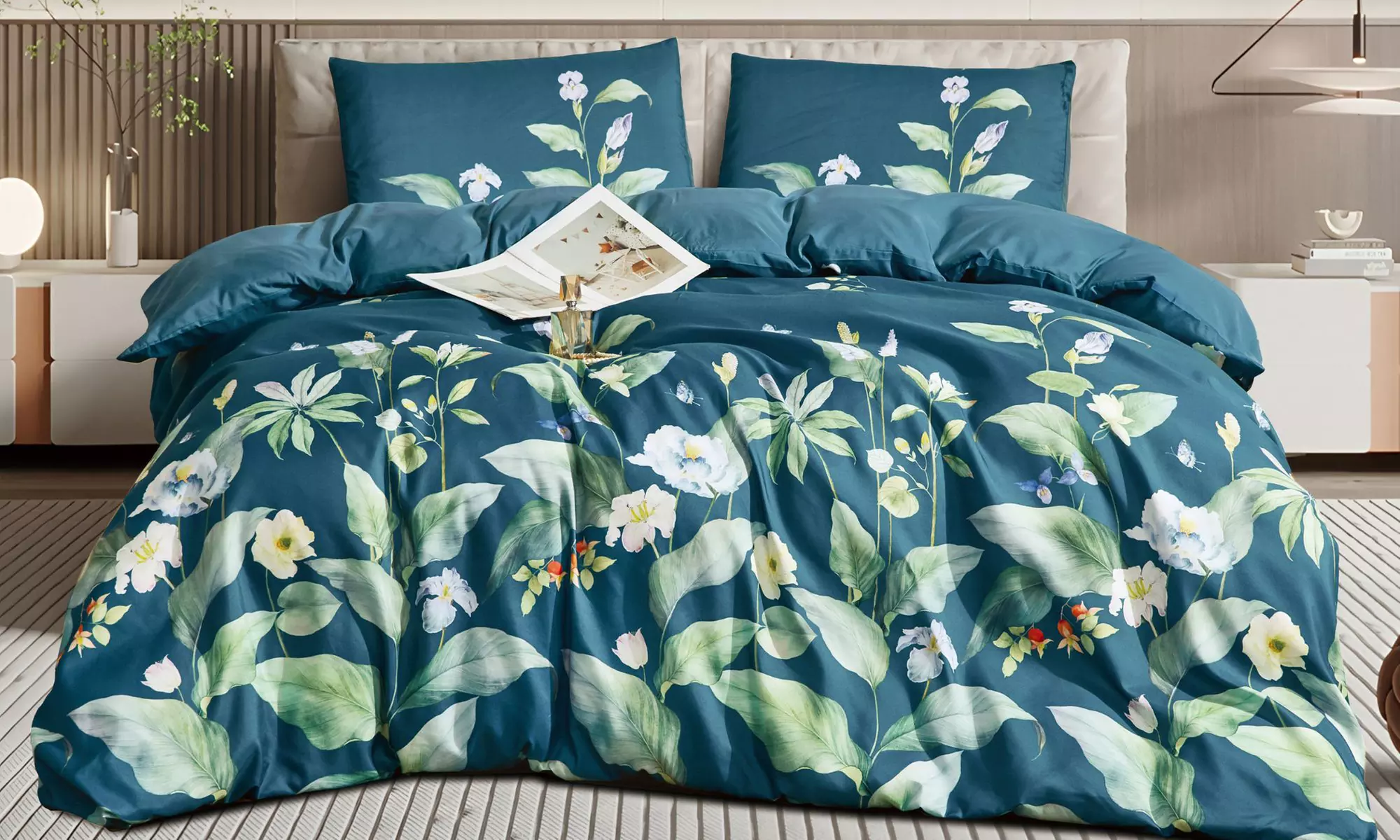 Reversible Easy Care Printed Duvet Set in Various Styles