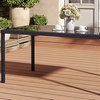 Image 38: Outdoor Garden Rattan Effect Tempered Glass Coffee Table with 6 Styles