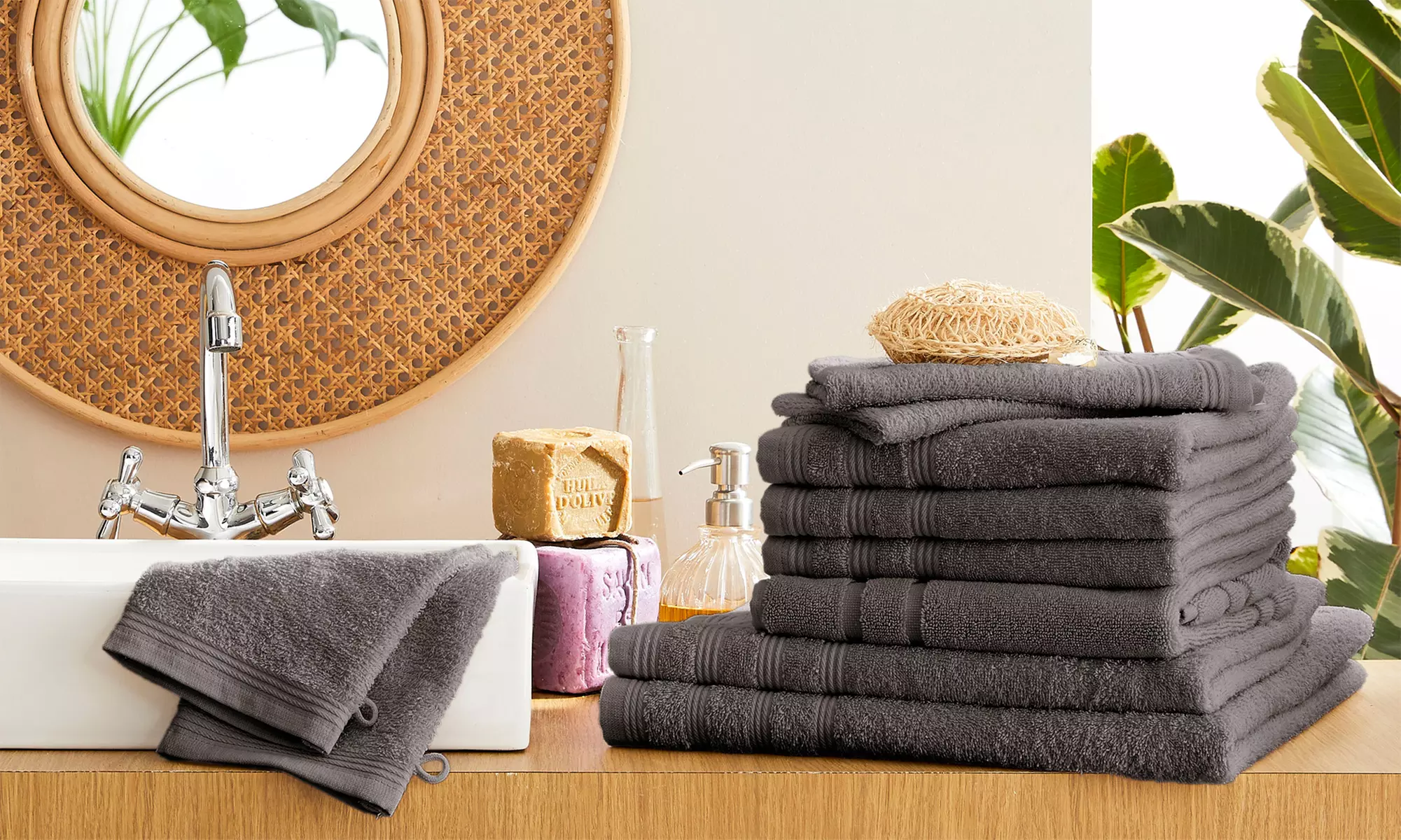 Pack complet serviettes éponge 10 pièces