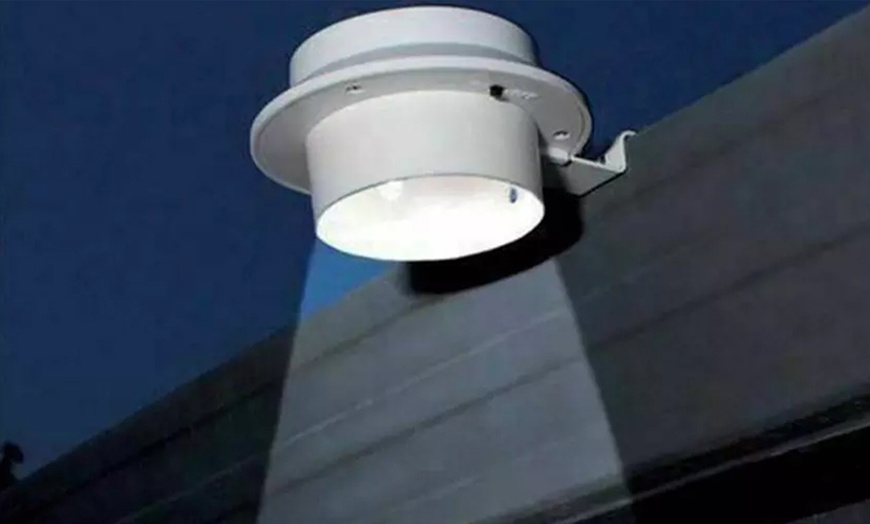 Image 4: Brighten Your Space: 2, 4, or 8 Solar Fence Gutter Lights: White/Black