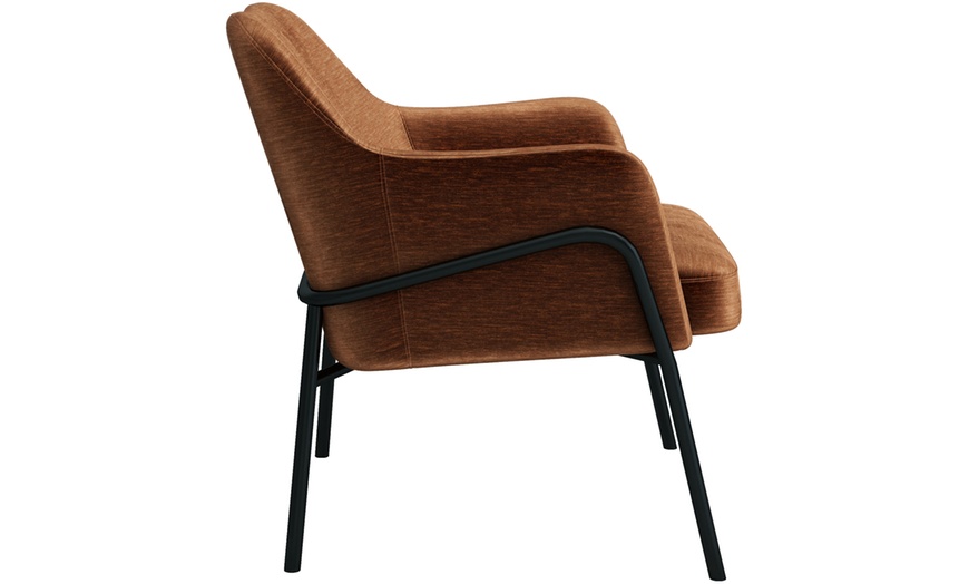 Image 9: Poltrona lounge in tessuto e struttura in metallo Doosense