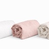 Image 2: Lot de 3 draps-housse en microlavée
