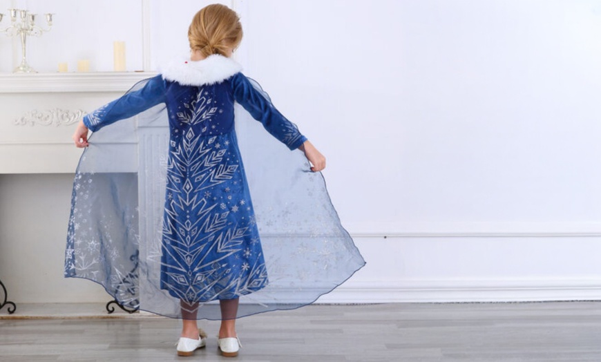 Image 5: Kids' Snow Princess Dress and Cape Set