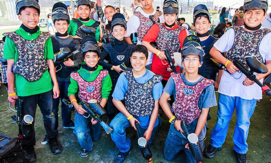 Image 1: Low Impact Paintball Admission with Gear from Paintball Tickets 