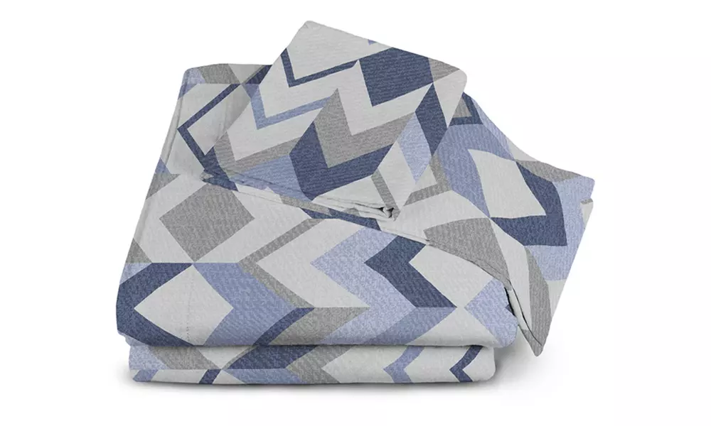 Completo lenzuola in flanella stampata