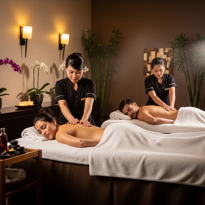 BLACK FRIDAY SALE!⚡One 60-Min Couples Massage with Hot Stones and Aromatherapy - Water Mirror Spa