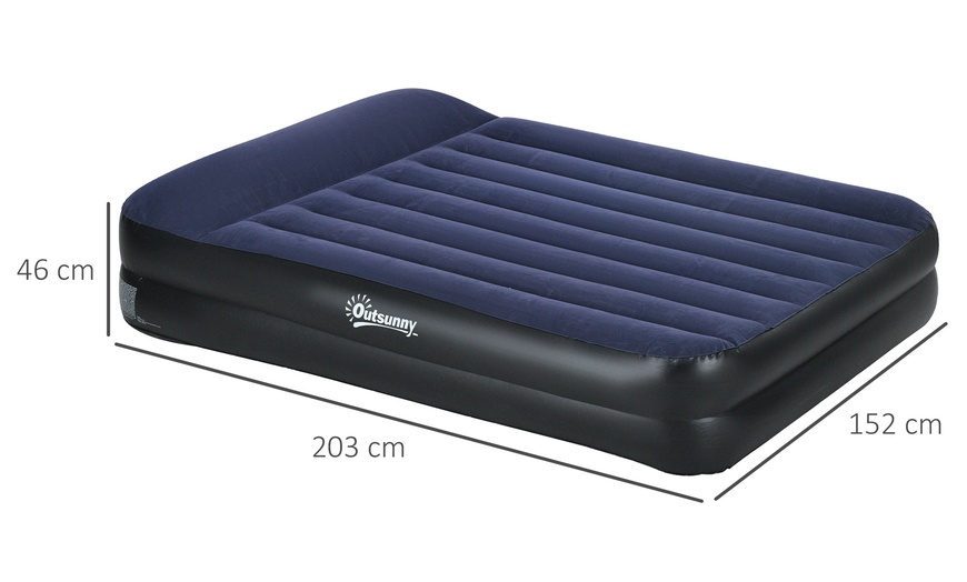 Image 6: Outsunny Inflatable Air Bed in Various Size and Features