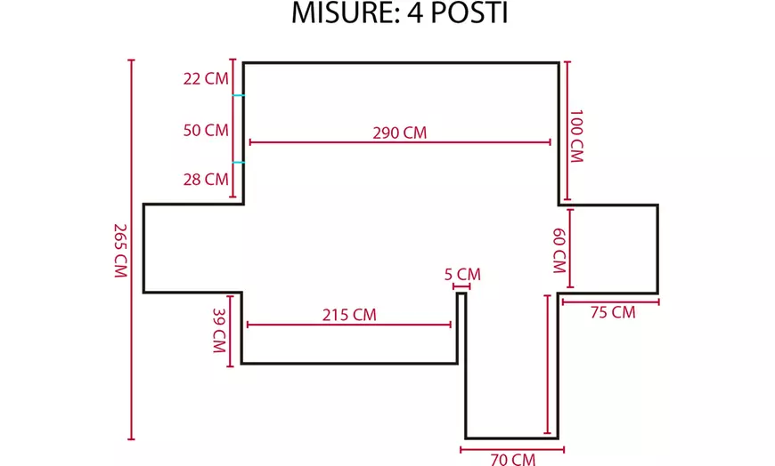 Image 8: Copridivano con penisola Simple
