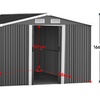 Image 26: Large Metal Garden Tool Storage Shed in 6 Styles