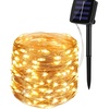 Image 4: 72ft 200 LED Solar Outdoor String Lights for Tree Garden Party Wedding Decor