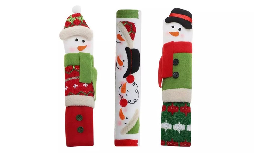 Image 9: Christmas Fridge Door Handle Covers Set