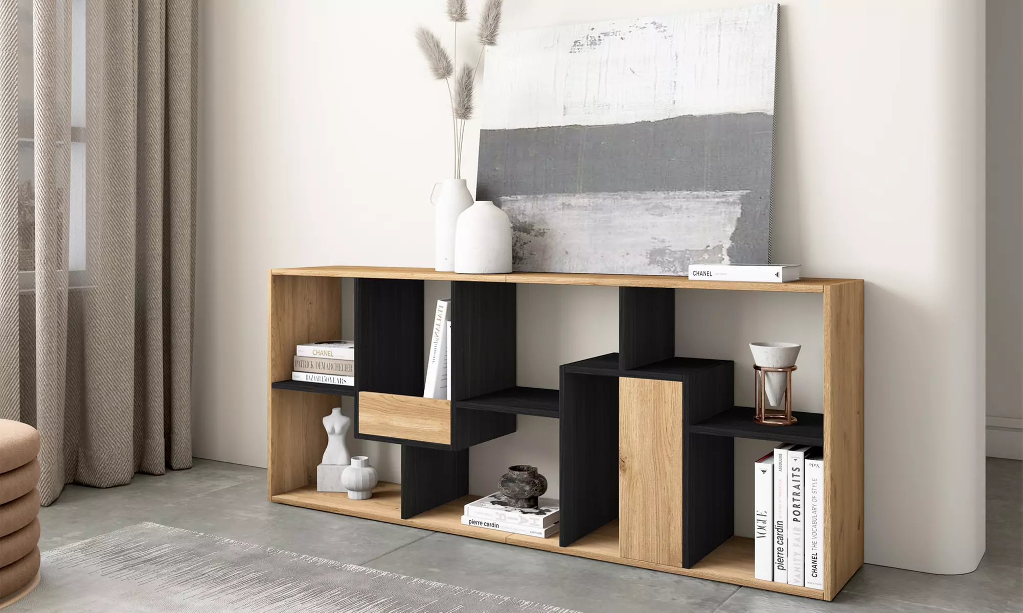 Estantería librería multiposición de diseño