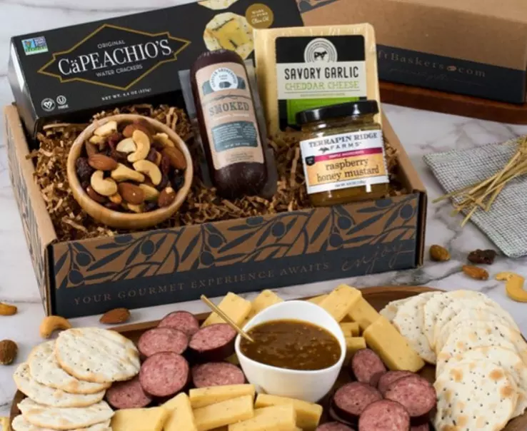 Top-Selling Premium Gourmet Gift Baskets: Meat & Cheese, Fruit, Snacks, & Christmas Options