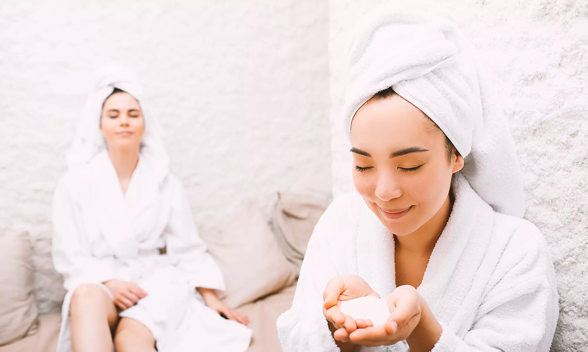 Relax with One or Three 45 Minute Halotherapy Sessions at Three Grains Salt Body Spa (Up to 45%Off) - Primary Image