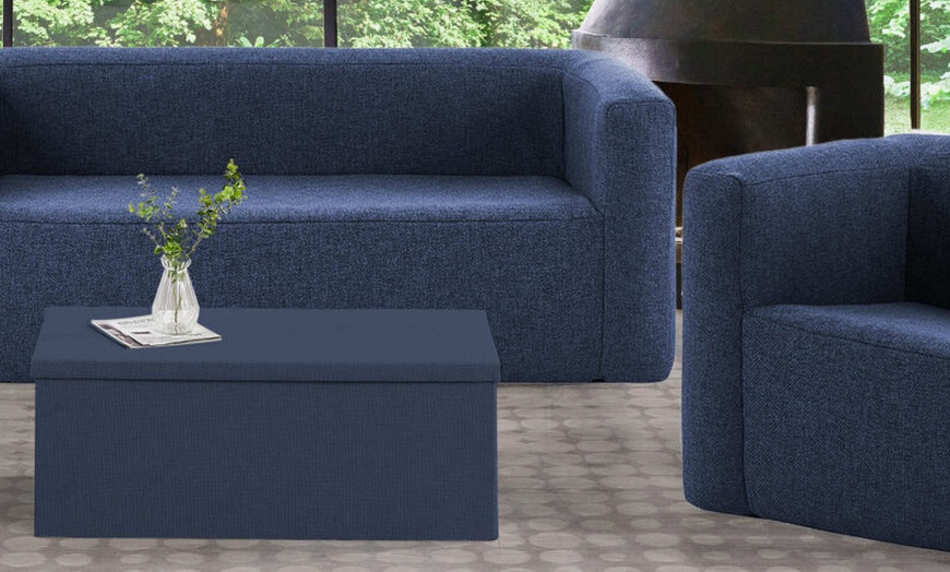 Image 3: Mesa de centro con forma de caja para almacenamiento