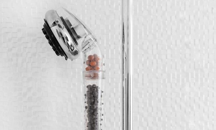 Image 2: Multifunctional Shower head with Tourmaline and Geranium