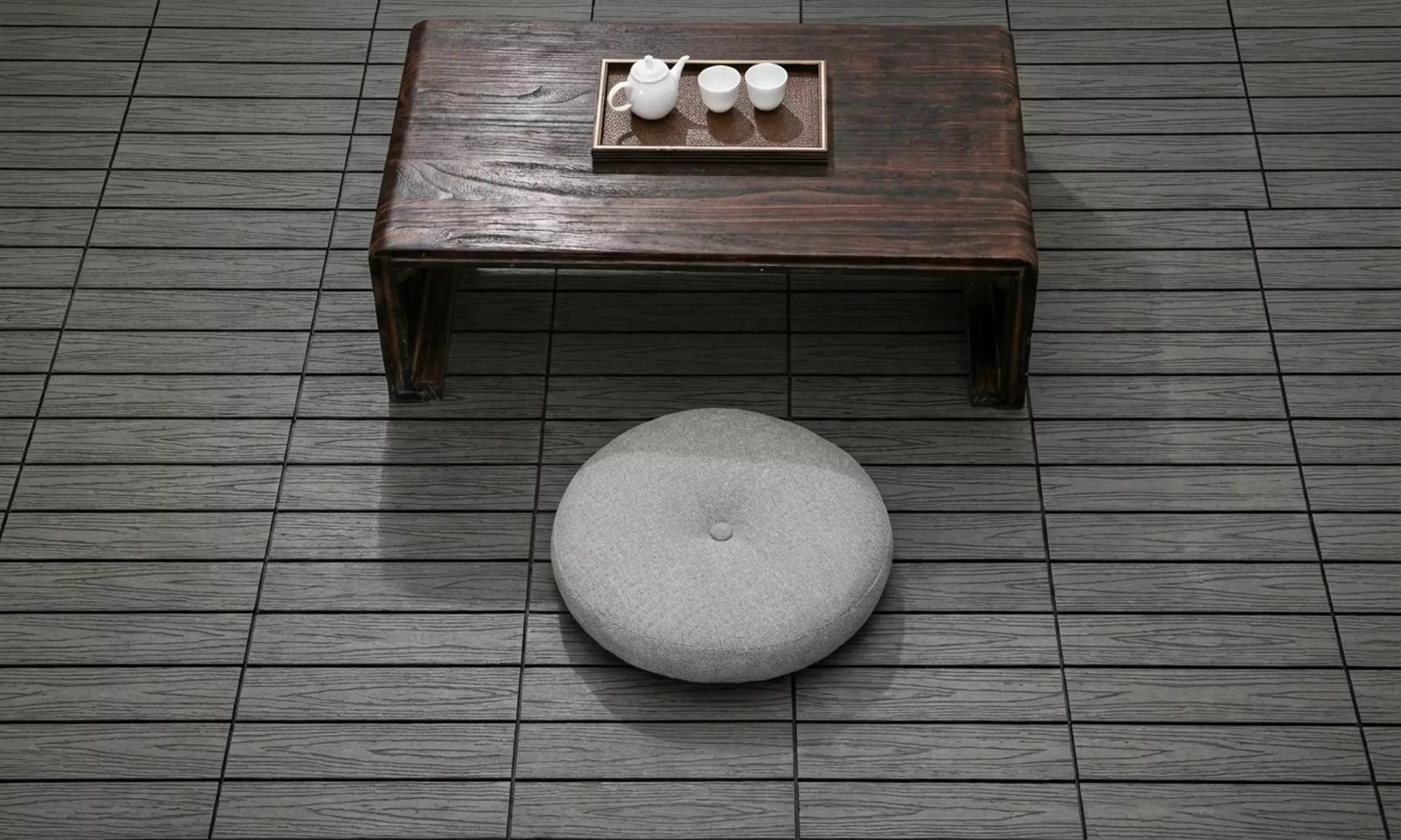 Outsunny Composite Interlocking Deck Tiles