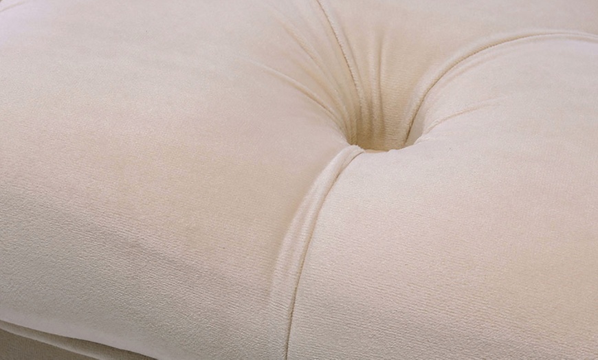 Image 6: Polsterhocker mit Knopfheftung