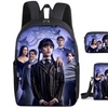 Image 5: 3-Piece Wednesday Adams-Inspired Backpack Set 