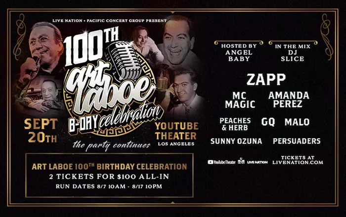 Art Laboe’s 100th Birthday feat Zapp & More - Up to 45% Off
