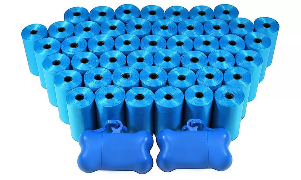 1,000 Waste Bags and 2 Dispensers For Pets