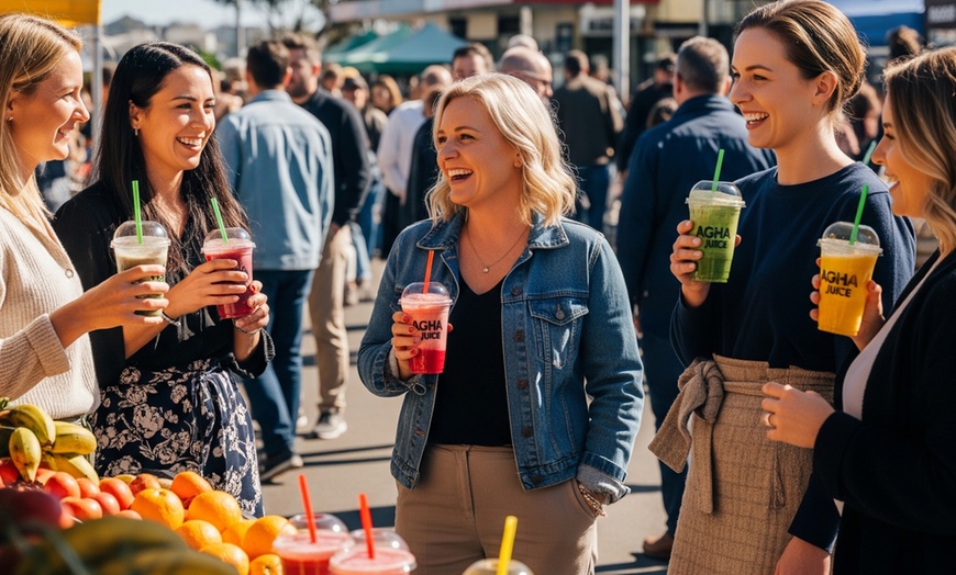 Image 1: Juice Your Mood Today with Medium or a Large Juice for One!