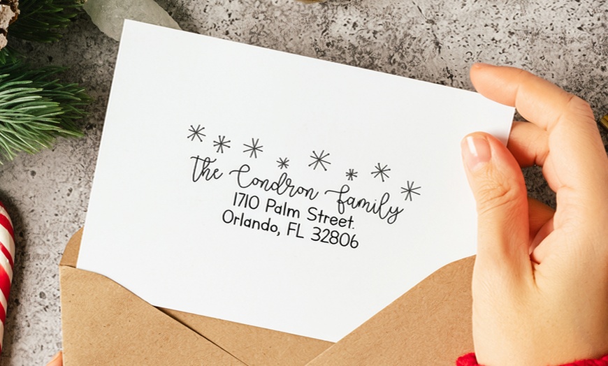 Image 1: Custom Self-Inking Stamps from 2712 Designs - Add a Personal Touch (Up to 87%