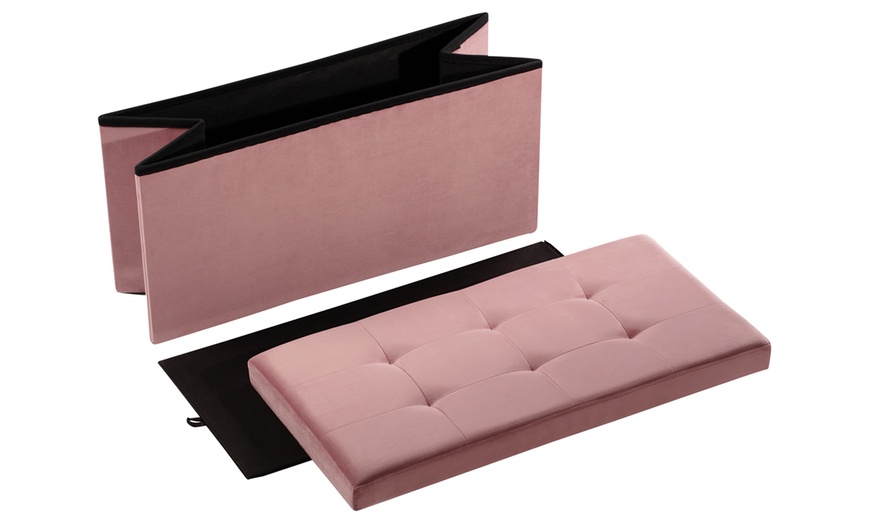 Image 13: Foldable Ottoman Storage Box