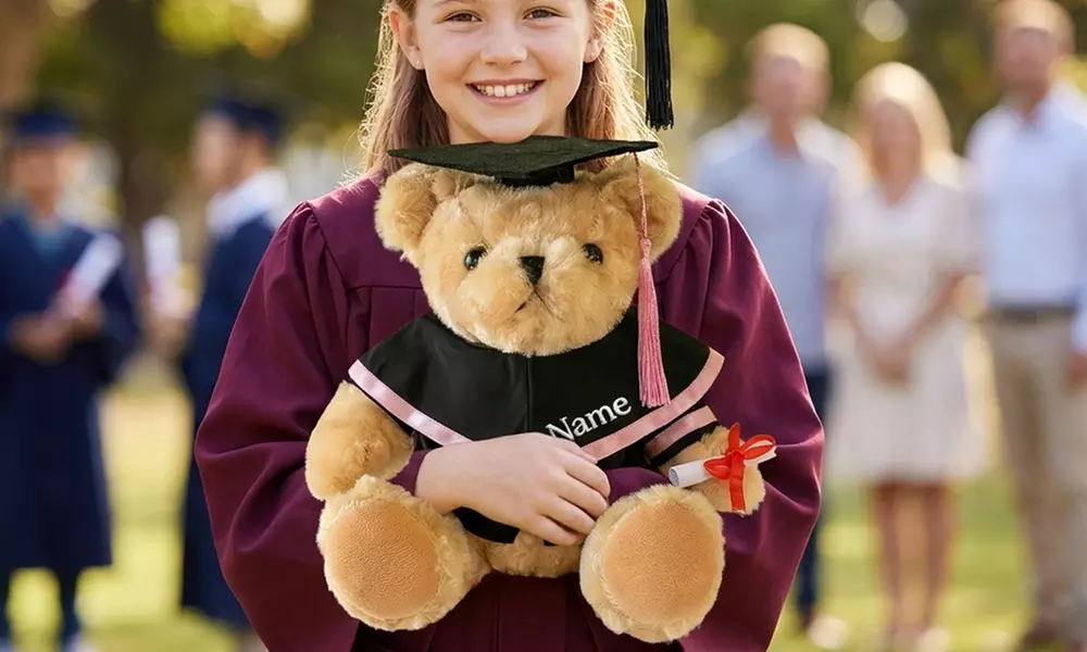 Custom Graduation Plush Toys – Personalized Embroidered Name Plush Toys | Gift for Kids & Family | Soft & Unique Keepsake