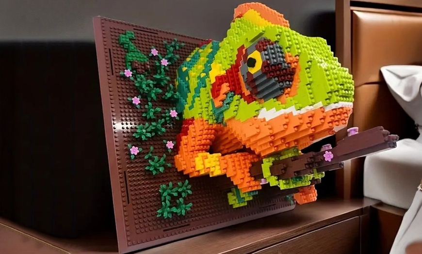 Image 2: Set di 2000 blocchi da costruzione 3D Wall Art Animal 