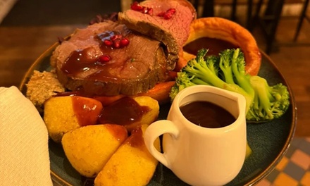 For 1: Traditional Roast with a Cocktail/wine/beer or soft drink - Crafty Teller