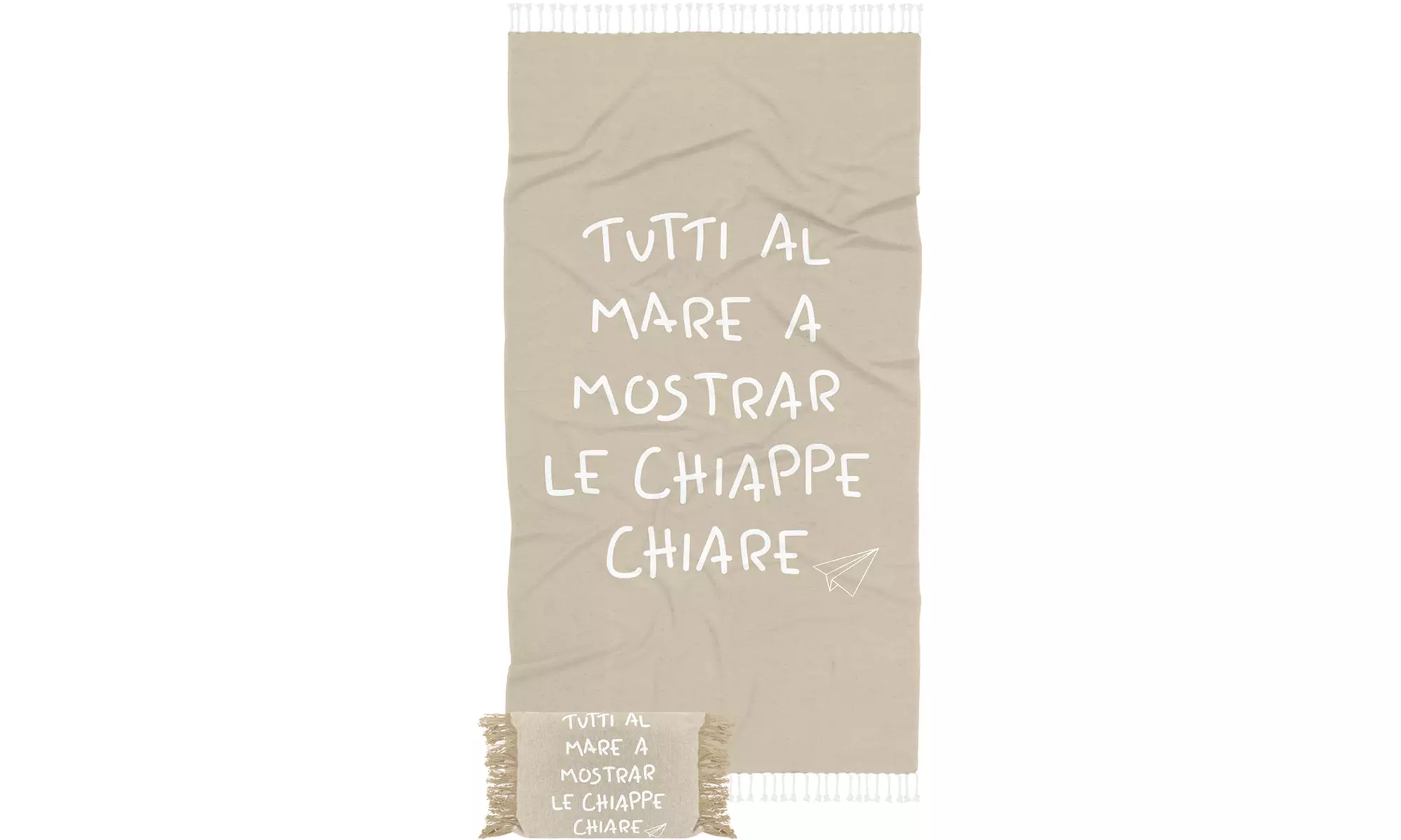 Telo mare con pochette