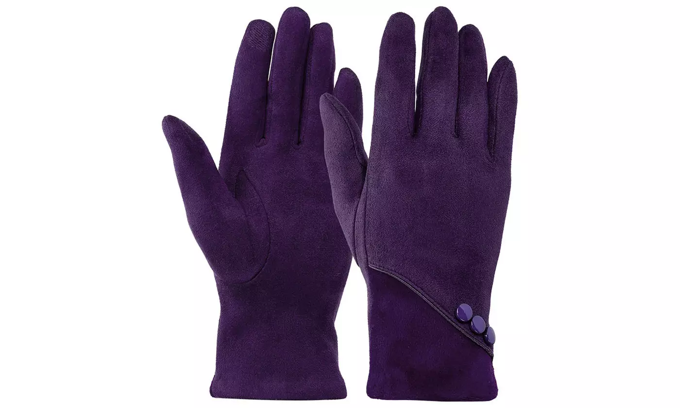Itbelongs2u Women's Winter Gloves Fleece Lined with Touchscreen Tips