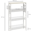 Image 8: HOMCOM 3-Tier Kitchen Cart