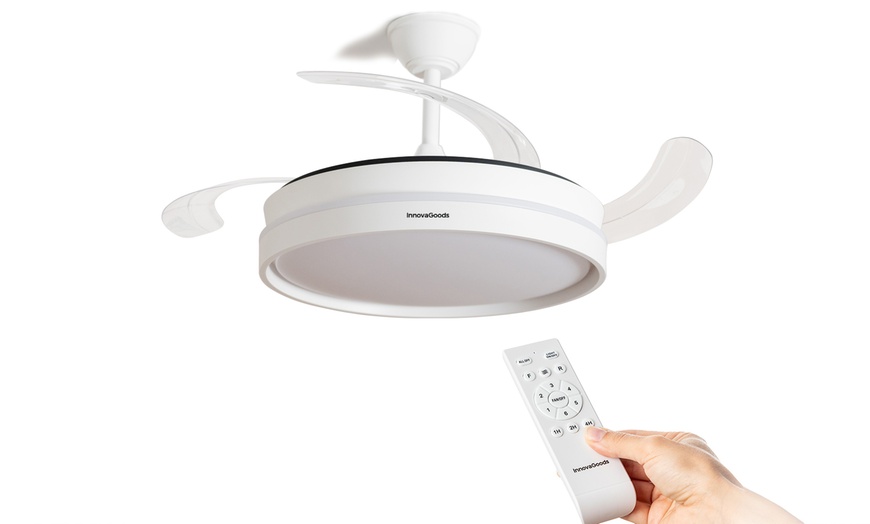 Image 5: Ventilateur de plafond LED avec 4 pales rétractables