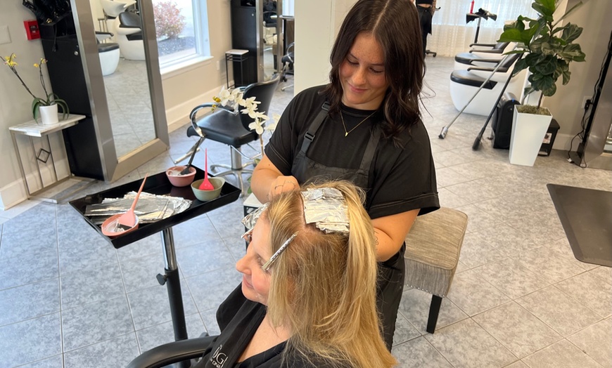 Image 2: Haircut, Style, Conditioning, & Highlights for a Stunning Makeover