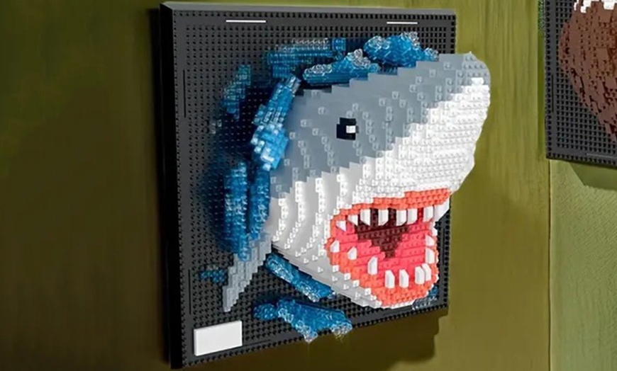 Image 5: Set di 2000 blocchi da costruzione 3D Wall Art Animal 