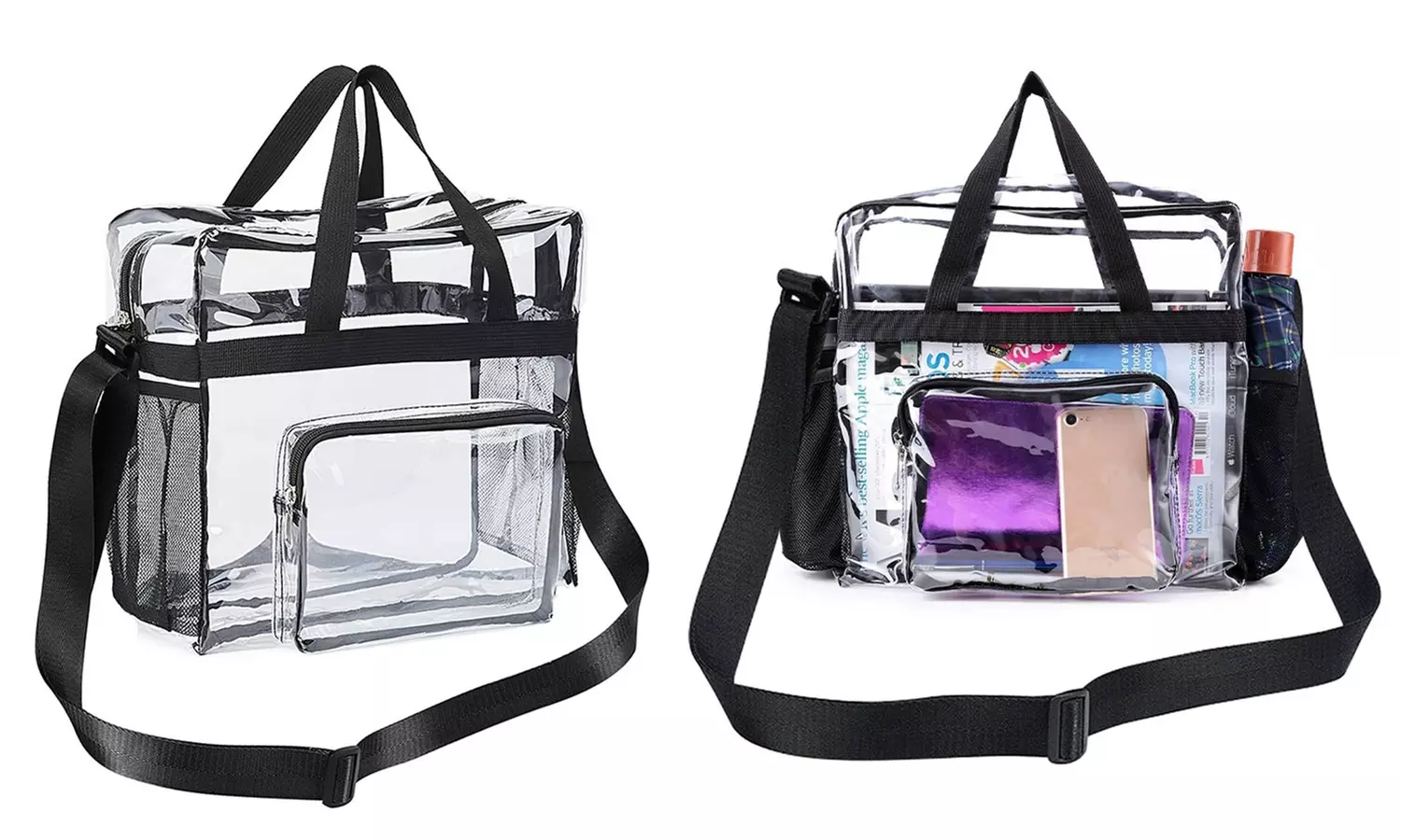 N'POLAR Stadium Approved Clear Bag See-Through Transparent Bags (Multi-Options)