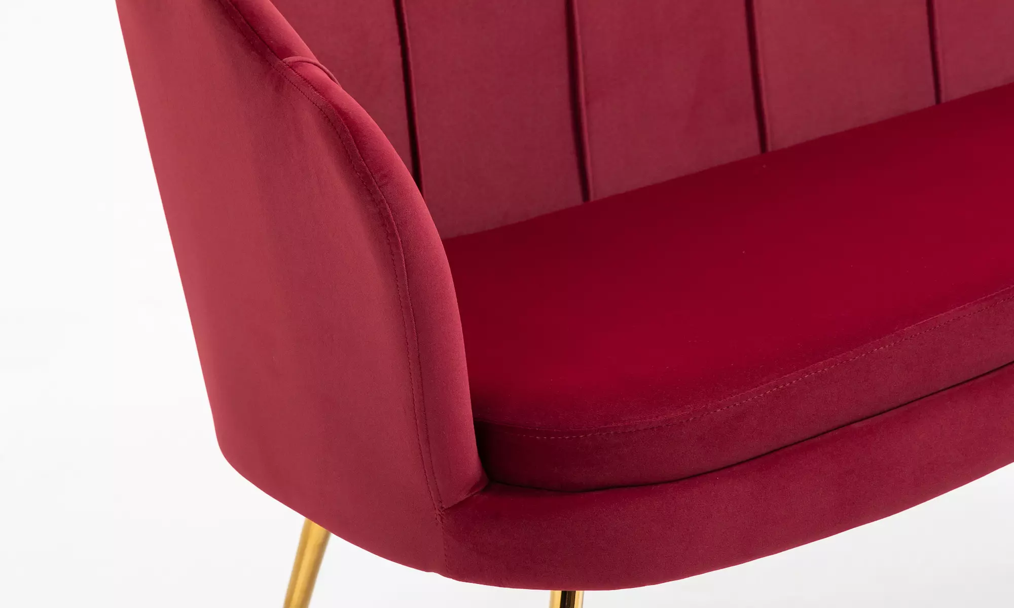 Divano a due posti a forma di conchiglia