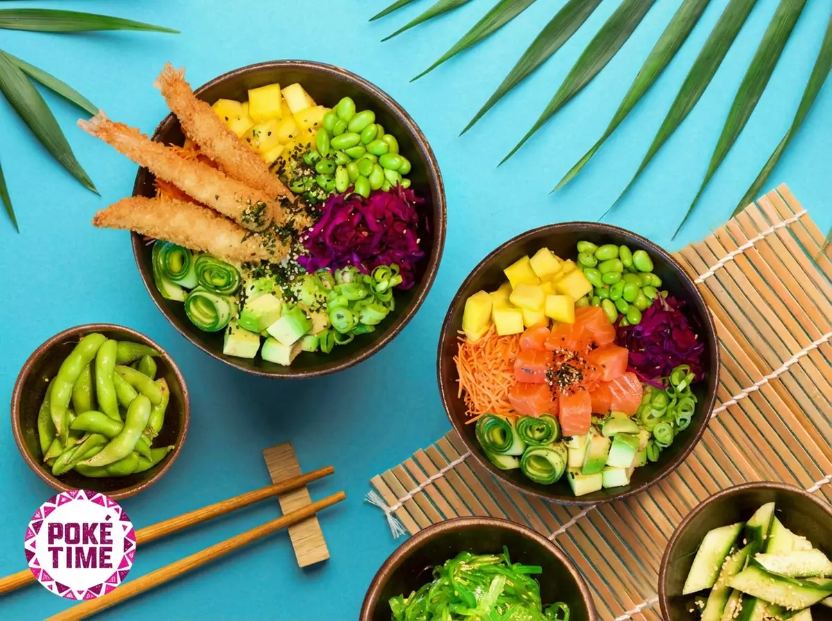 Happiness that sticks: sushibox of poke bowl met snack afhalen