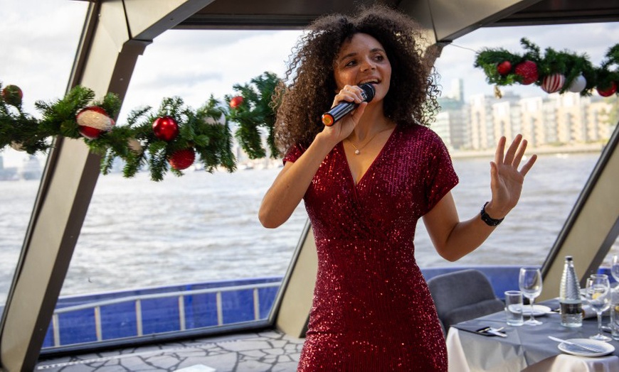 Image 1: Sail Through The Heart of London on Thames Christmas Party Cruise