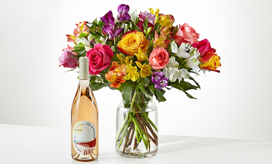 Image 2: FTD Next Day Valentine's Day Bouquets & Wine 15% Off 